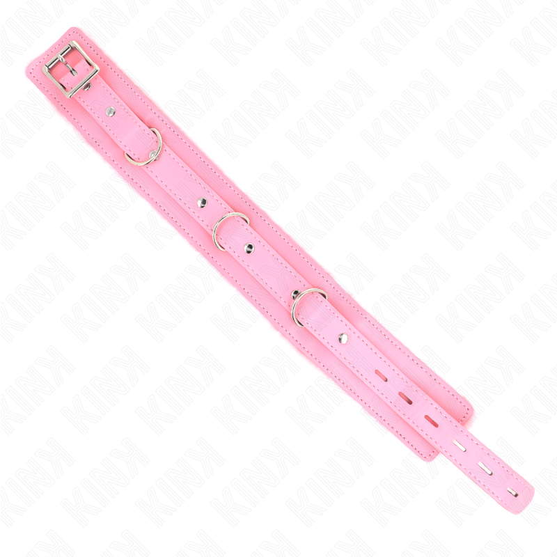 KINK - COLLAR CON CORREA 65 CM CON RESTRICCIONES ROSA AJUSTABLE 36-42 CM X 5.5 CM