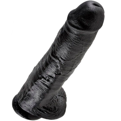 KING COCK - 11 PENE REALISTICO NEGRO 28 CM