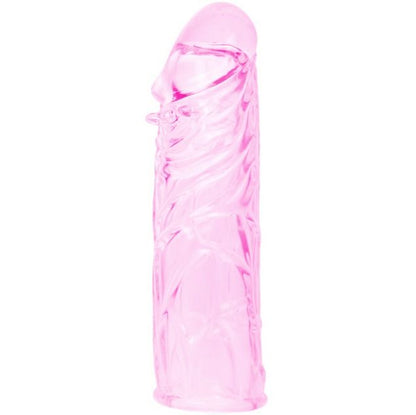 BAILE - FUNDA ROSA PENE SILICONA ESTIMULANTE 13 CM