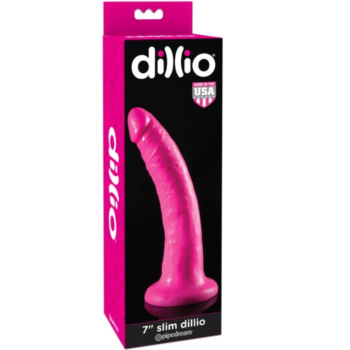 DILLIO - DILDO CON VENTOSA 17.8 CM - ROSA