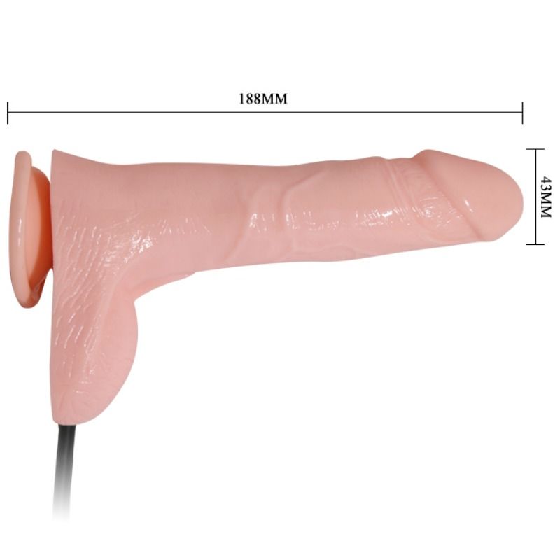 BAILE - DILDO REALISTICO VIBRADOR E INFLABLE 18.8 CM