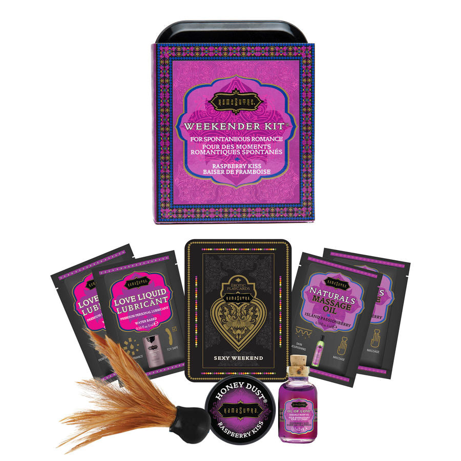 KAMASUTRA - WEEKENDER TIN KIT RASPBERRY KISS FRAMBUESA