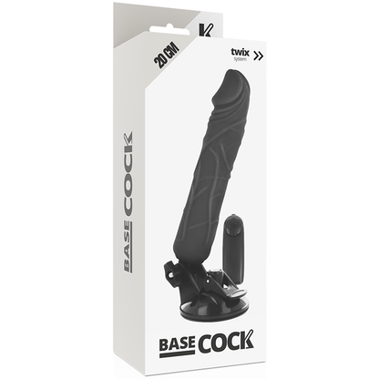 BASECOCK - VIBRADOR REALISTICO CONTROL REMOTO NATURAL 20 CM -O- 4 CM