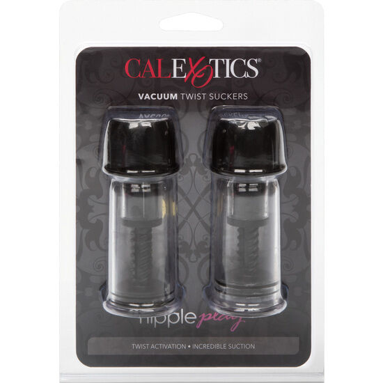 CALEXOTICS - VACCUM TWIST SUCCIONADORES PEZONES NEGRO