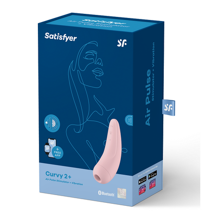 SATISFYER - CURVY 1 + ROJO ROSADO