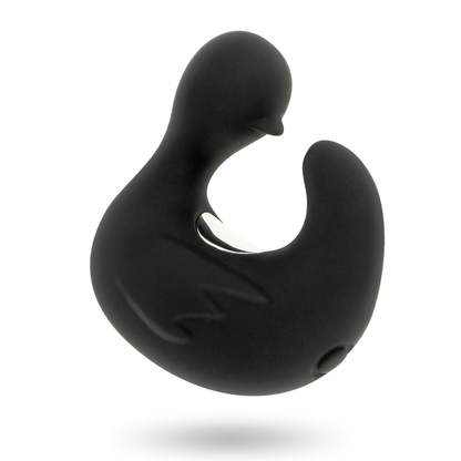 BLACK&SILVER - DEDAL PATO ESTIMULADOR DE SILICONA RECARGABLE DUCKYMANIA