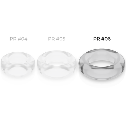 POWERING - SUPER FLEXIBLE Y RESISTENTE ANILLO PENE  5.5CM PR06 CLEAR