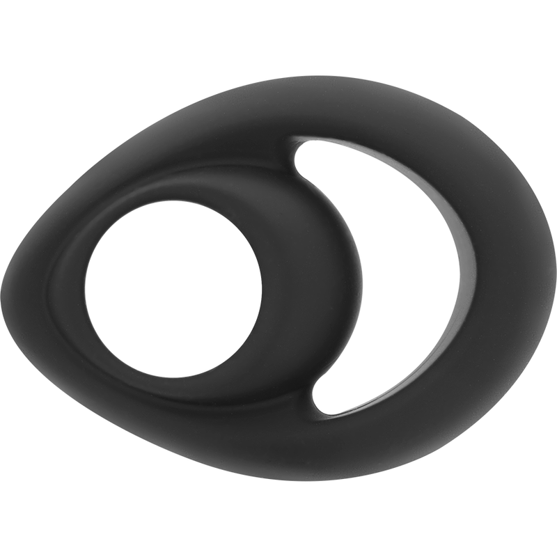 POWERING - SUPER FLEXIBLE Y RESISTENTE ANILLO PENE Y TESTICULOS  PR14  NEGRO