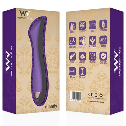 WOMANVIBE - MANDY VIBRADOR RECARGABLE SILICONA PUNTO "K"